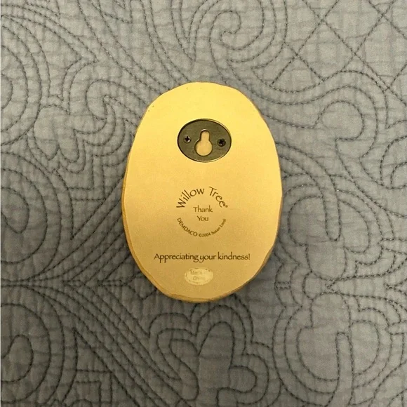 Willow Tree Decorative Thank You Stone with Floral Design 2004 - Picture 8 of 8